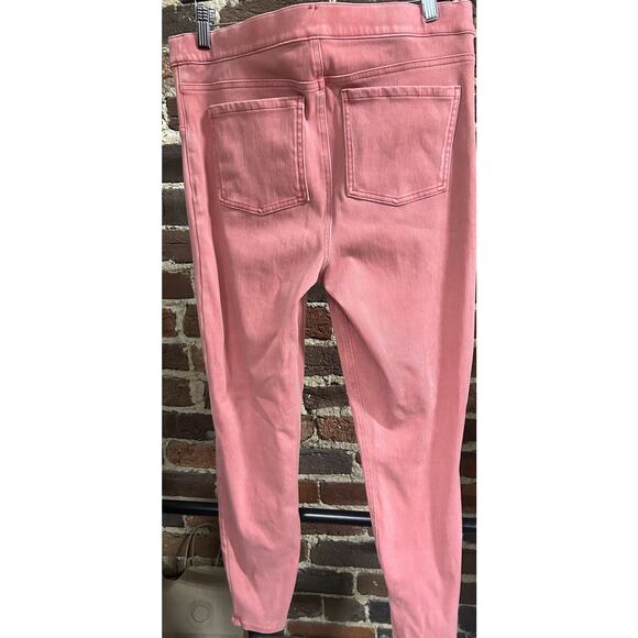 Spanx Women’s Jean Leggings Red Salmon Size XL Extra Large Skinny Stretch Pants - Picture 6 of 7